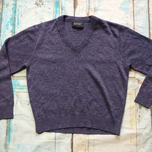 Vintage Jantzen v-neck sweater medium purple